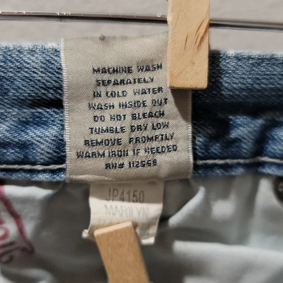 Miss Me Marilyn 26 Bootcut Patchwork Boho Cottagecore Indie Distressed Blue Jean - Picture 13 of 16